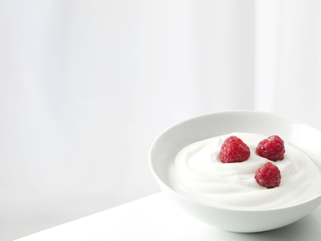 yogurt and cranberries