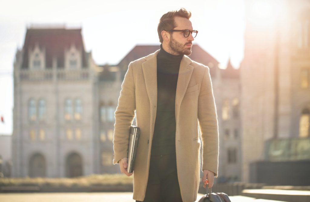 trench coats, one of the best men outfit ideas