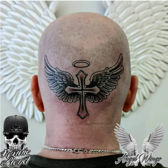 A Memorial Angel tattoo Design