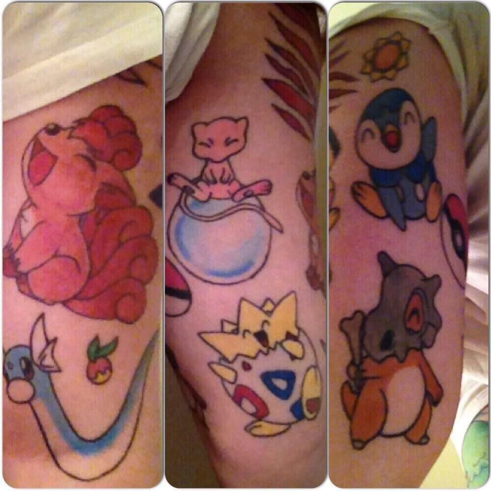 The Pokemon Patchwork Tattoos